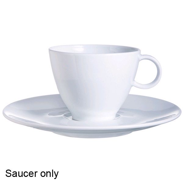 Cardinal Arcoroc Vintage White Porcelain 5-3/4" Saucer