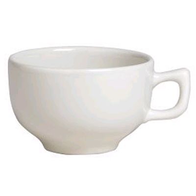 Steelite Anfora American Basics White 13 Oz. Jumbo Latte Cup