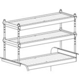 Perlick&reg; 42" X 18" Fixed Overshelf