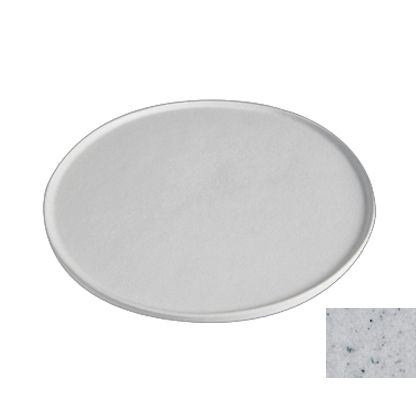 Bugambilia Medium Round Buffet Disk w/ Rim, Marble White