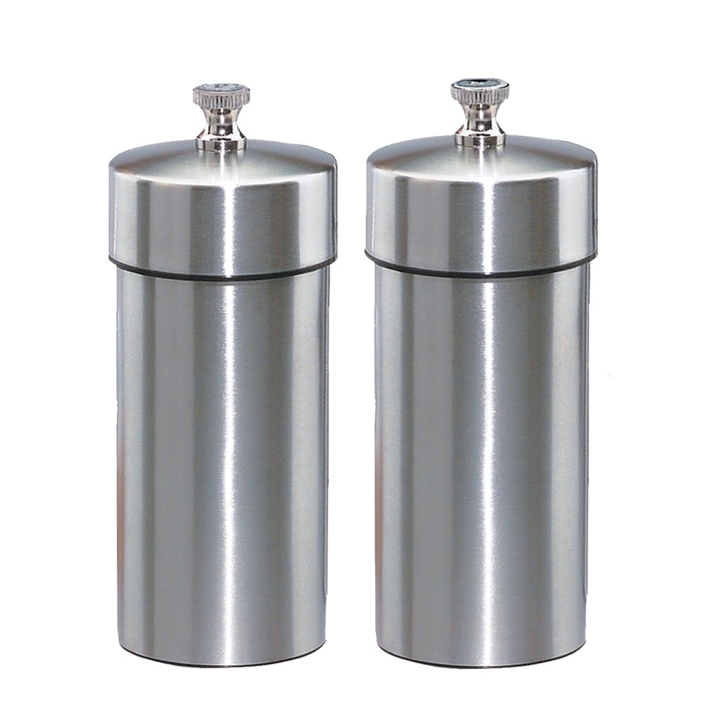 Chef Specialties S/S 4" Futura Pepper Mill / Salt Mill Set