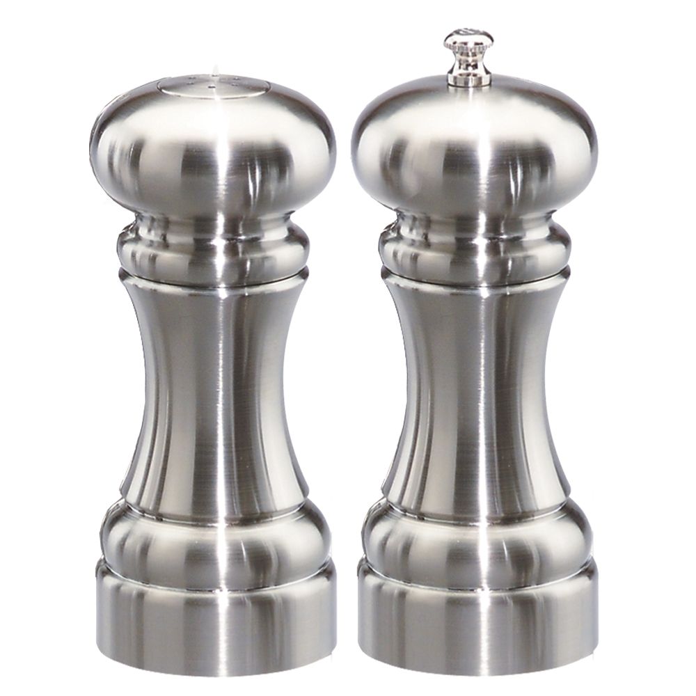 Chef Specialties Chrome 5" Westin Pepper Mill / Salt Shaker Set
