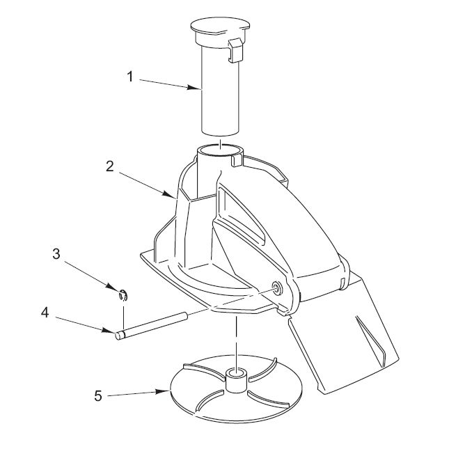 Berkel Continuous Feed Attachment for CC32 and CC34 Food Processors