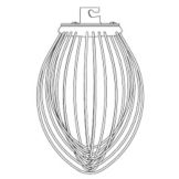 Berkel Wire Whip for FMS10 Mixer 10 Quart Mixing Bowls
