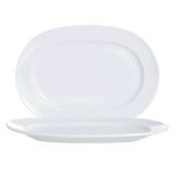Cardinal Arcoroc Candour White 7-3/8" x 5-1/8" Oval Platter