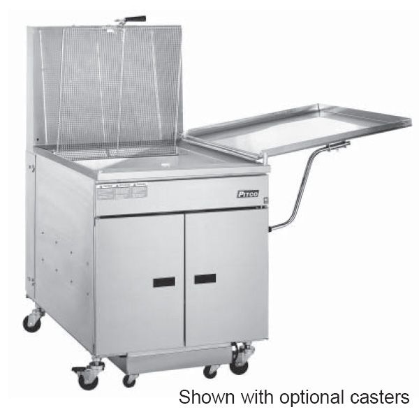 Pitco&reg; 100 Lb Capacity Gas Donut Fryer with Built In Filter