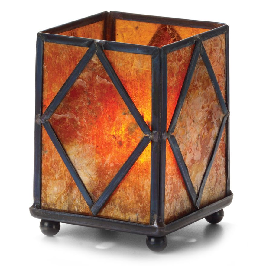 Hollowick Mini Panel Lamp w/ Mica Diamond Panels