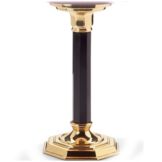 Hollowick Brass and Black Candlestick Lamp Base