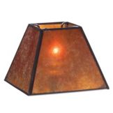 Hollowick Mica Four Sided Candlestick Shade
