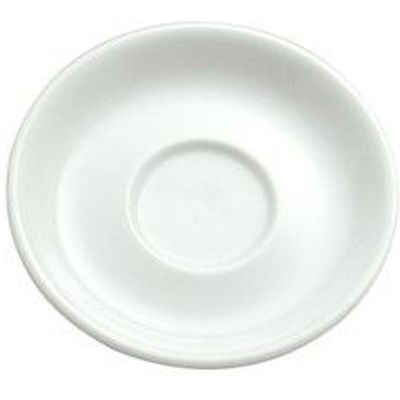 Oneida Delco Ceramicor Bright White A.D. Saucer, 4&frac14;"