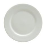 Oneida Delco Ceramicor Bright White Rolled Edge Plate, 10-1/2"