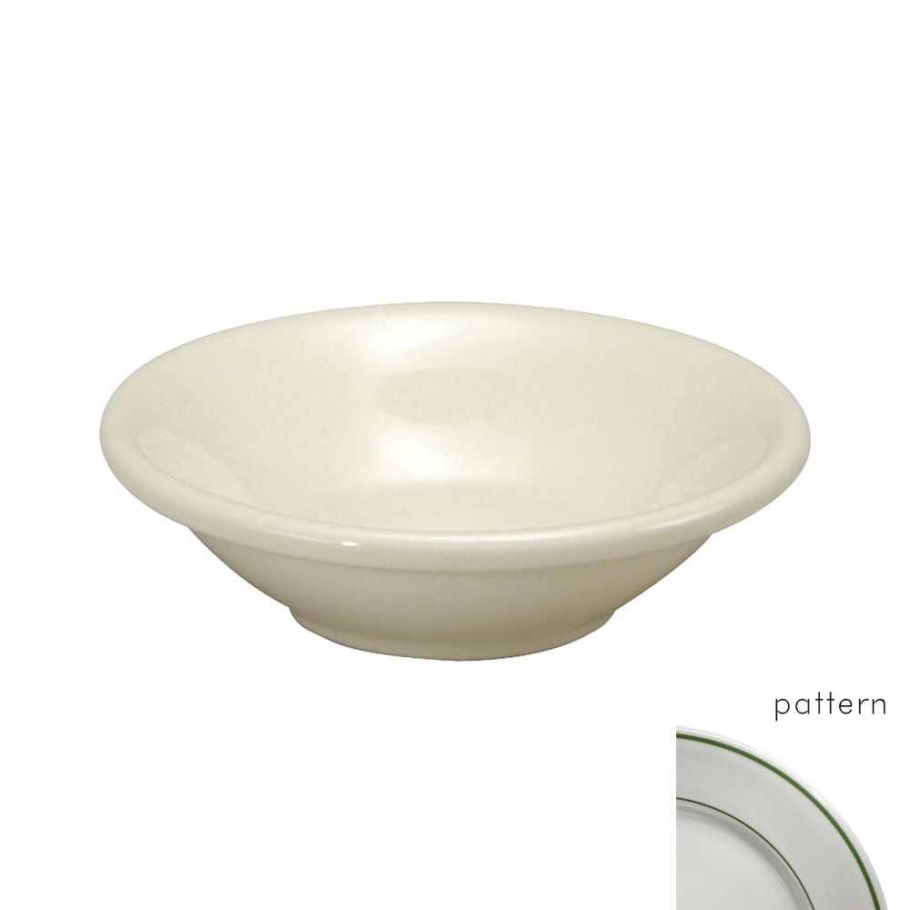 Buffalo Niagara Green Rolled Edge Fruit Dish, 5 oz