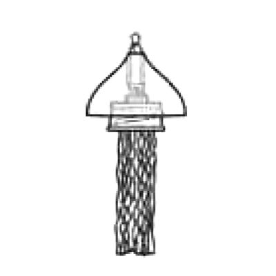 Hollowick Replacement Burner Assembly w/ Snuffer and Permanent Wick