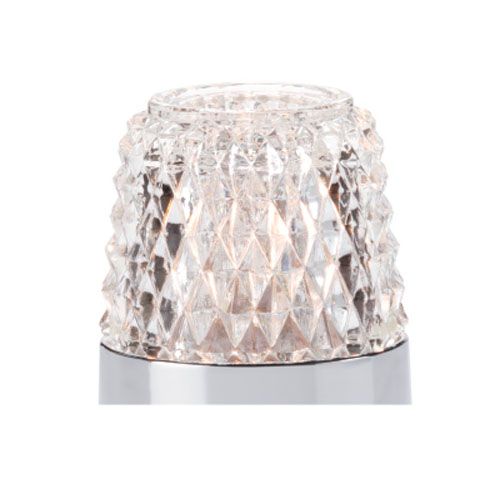 Hollowick Clear Diamond Point Fitter Globe for 3" Base