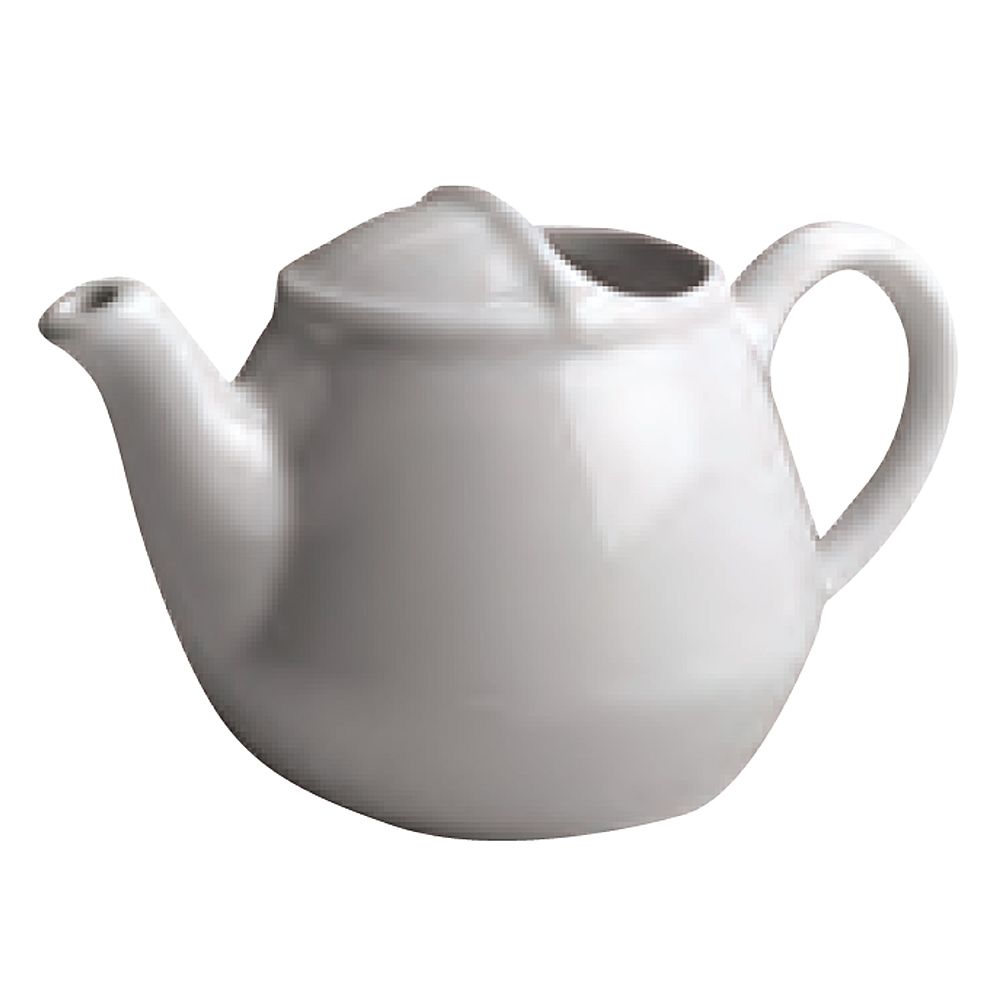 Hall&reg; China White 16 Oz. London Teapot with Knob Cover