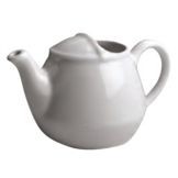 Hall&reg; China White 16 Oz. London Teapot with Knob Cover