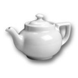 Hall&reg; China 10 Oz. White Boston Teapot with Knob Cover