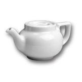 Hall&reg; China White 8 Oz. Boston Teapot with Sunken Cover