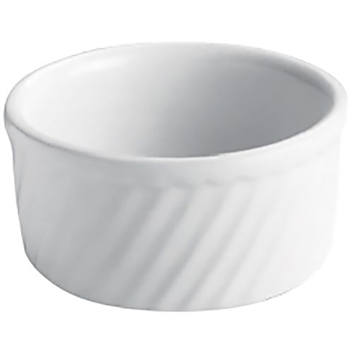 Hall&reg; China White 16 Oz. Round Souffle without Handle