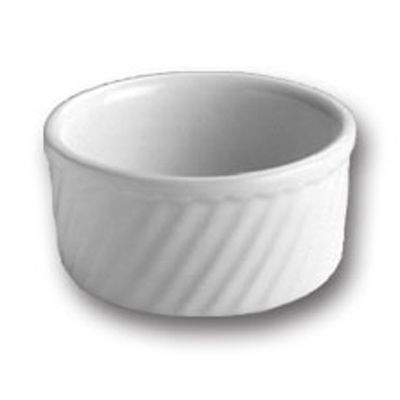 Hall&reg; China White 20 Oz. Round Souffle without Handle