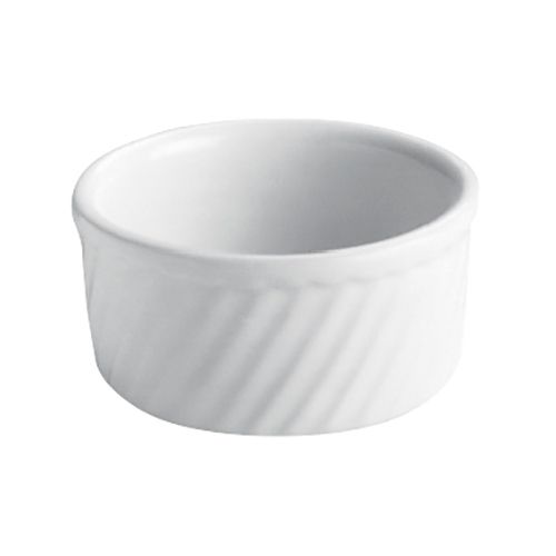 Hall&reg; China White 12 Oz. Round Souffle without Handle