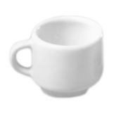 Diversified Ceramics 3 Oz White Stacking Espresso Cup
