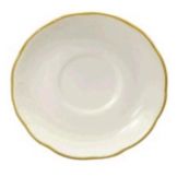 Buffalo Manhattan Gold Caprice Saucer, 5-5/8"