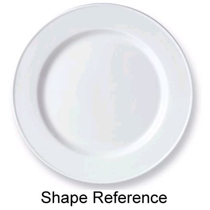 Steelite Performance Simplicity White 10-5/8" Slimline Plate