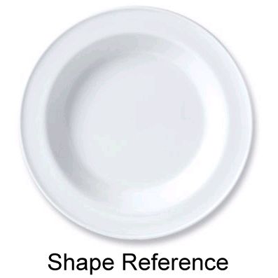 Steelite Performance Simplicity White Slimline 12-3/4 Oz. Soup Plate