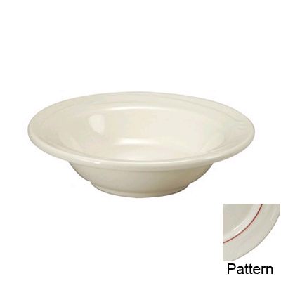 Oneida&reg; Espree&trade; 5-3/4 Oz. Cream White W/ Burgundy Fruit Bowl