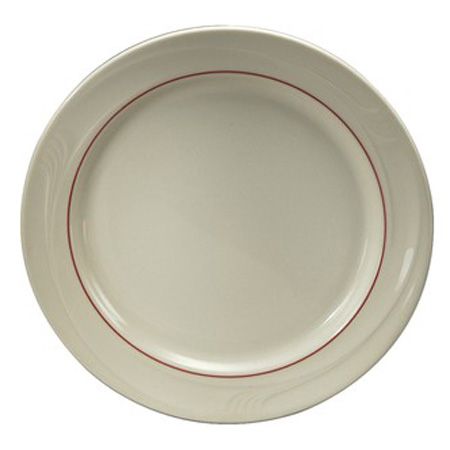Espree Accent Burgundy Plate, 9"