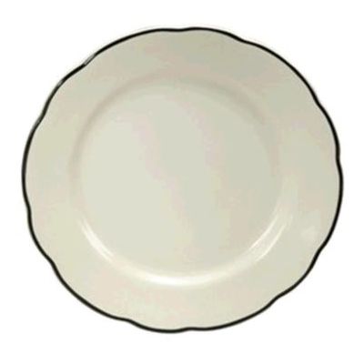 Buffalo Manhattan Black Caprice Plate, 7-3/8"