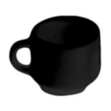 Diversified Ceramics Black 3 oz Stacking Espresso Cup
