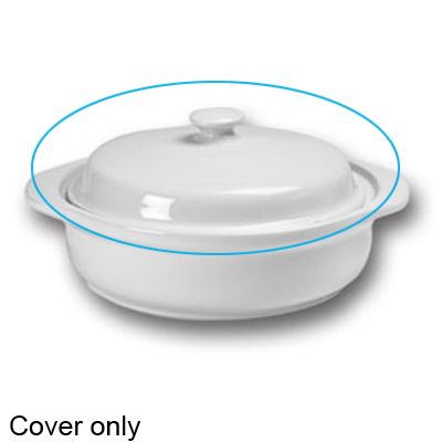 Hall&reg; China Cover for White 36 Oz. Round Casserole Dish