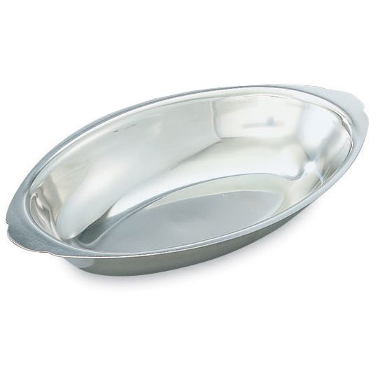 Oval Mirror Finish S/S Au Gratin Dish, 12 oz