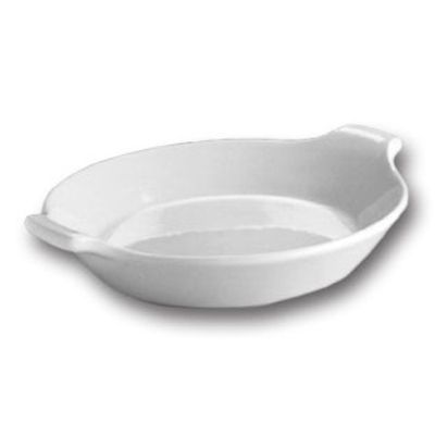 Hall&reg; China White 16 Oz. Au Gratin / Shirred Egg Dish