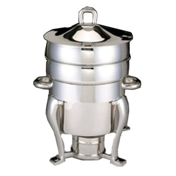 Silver Plated Petite Marmite Millen Leg Soup Dish w/ Lift-Off Lid, 6Qt
