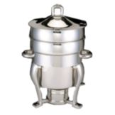 Silver Plated Petite Marmite Millen Leg Soup Dish w/ Lift-Off Lid, 6Qt