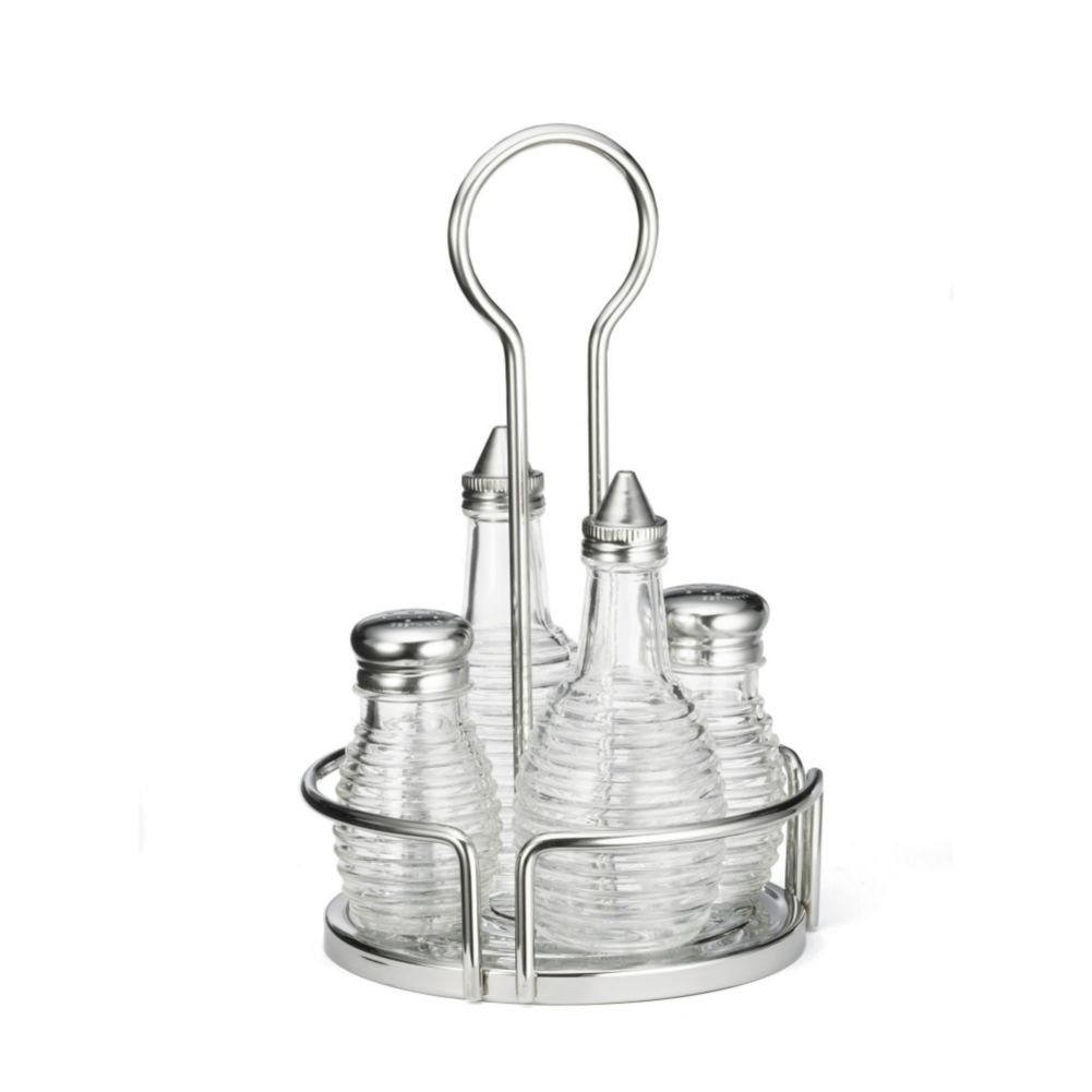 Tablecraft Versa Rack&trade; 5-Pc Beehive Salad Set Table Caddy