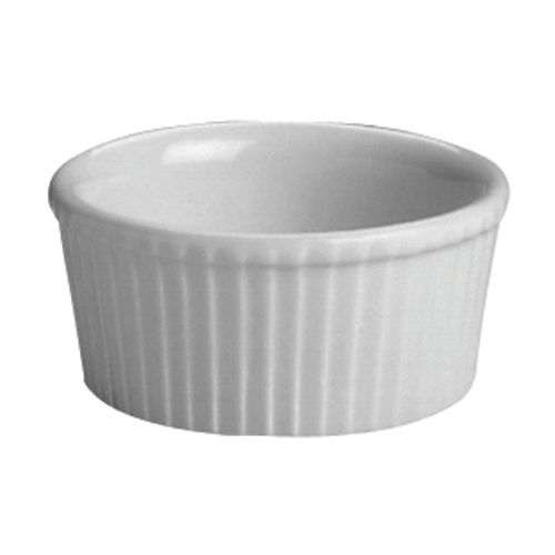 Hall&reg; China White 4 Oz. Fluted Ramekin