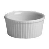 Hall&reg; China White 4 Oz. Fluted Ramekin