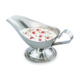 Mirror Finish S/S Gadroon Base Gravy Boat, 5 oz