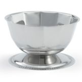 Mirror Finish S/S Gadroon Base Paneled Sherbet Bowl, 16 oz