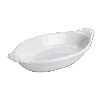 Hall&reg; China White 12 Oz. Welsh Rarebit / Au Gratin Dish