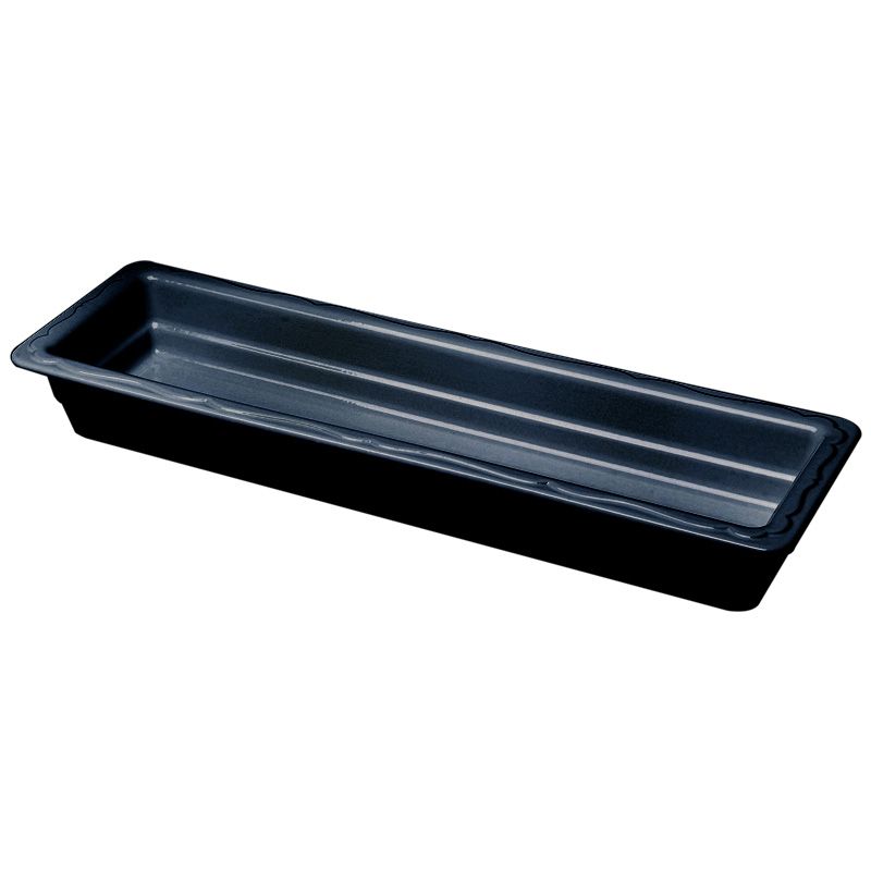Hall&reg; China  Black Half Long Food Pan