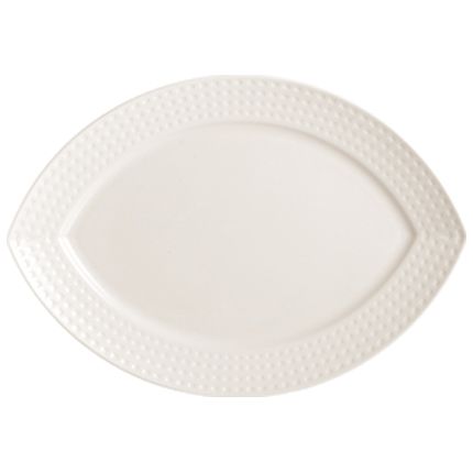 Chef&Sommelier Satinique Oval Platter, 13" x 10"
