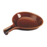 Diversified Ceramics Lennox Brown 18 oz Footed Fry Pan Server