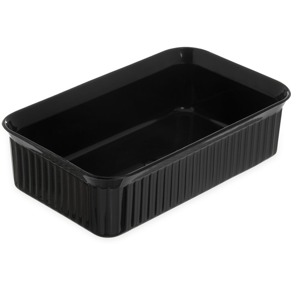 Deliware&reg; Rectangular Crock, Black, 10" x 6"