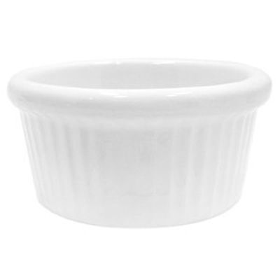 Diversified Ceramics Ultra White 4.5 oz Fluted Ramekin
