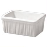 Diversified Ceramics Ultra White Fluted Sugar Packet Holder